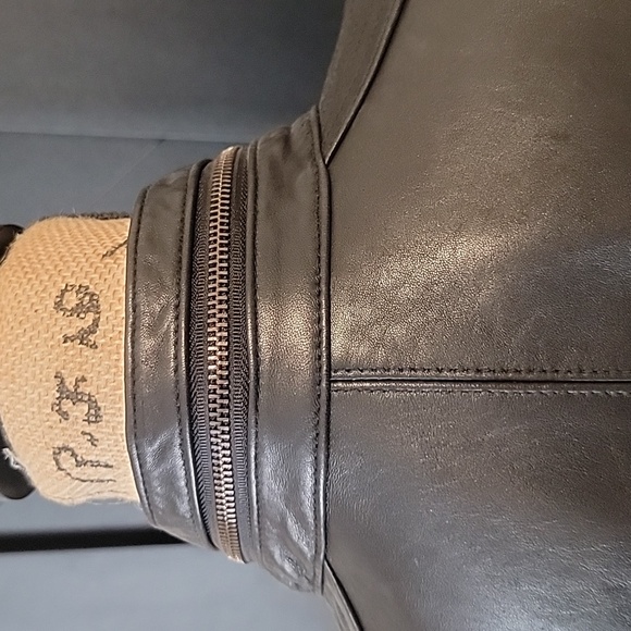 Jones New York Blazer leather jacket large - Picture 3 of 6